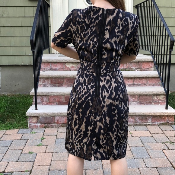Elie Tahari silk leopard dress - Picture 3 of 4